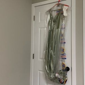 Long Silk Sage Green dress from Posh Love Size S